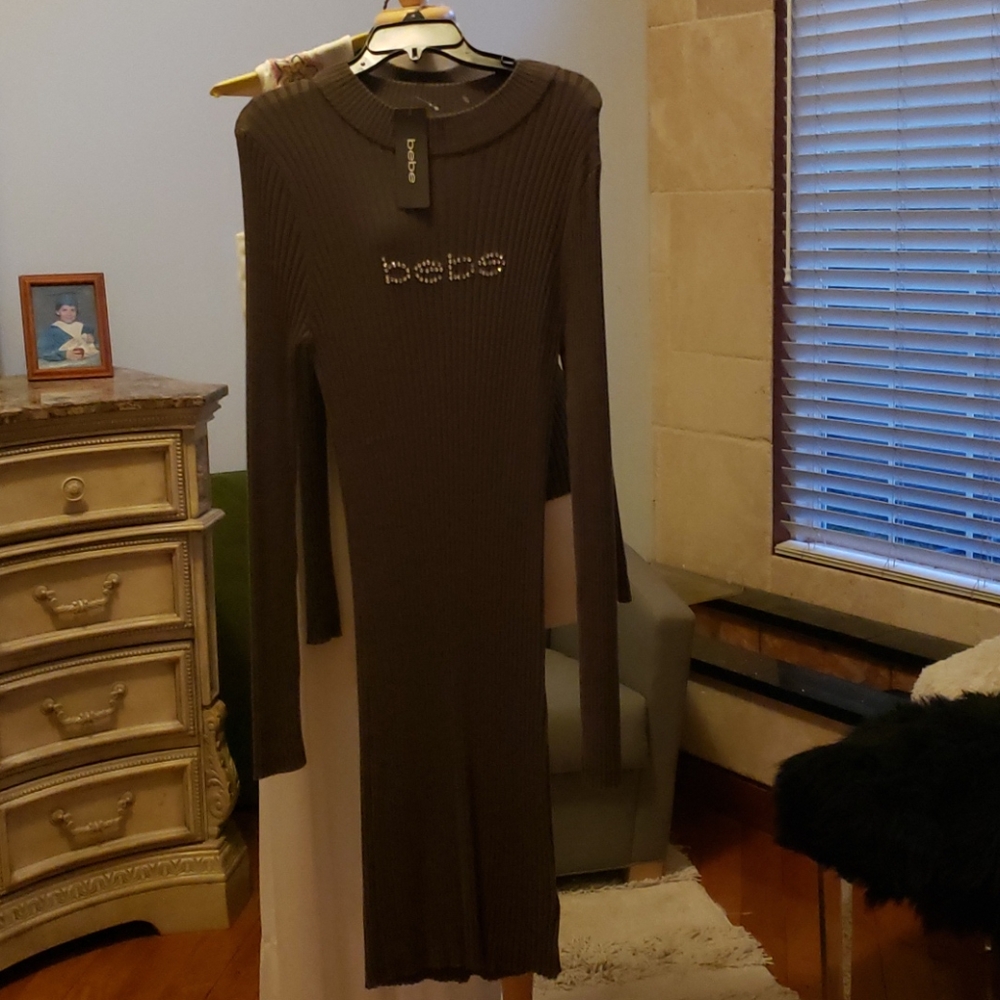 Bebe brand new sweater long sleeve dress